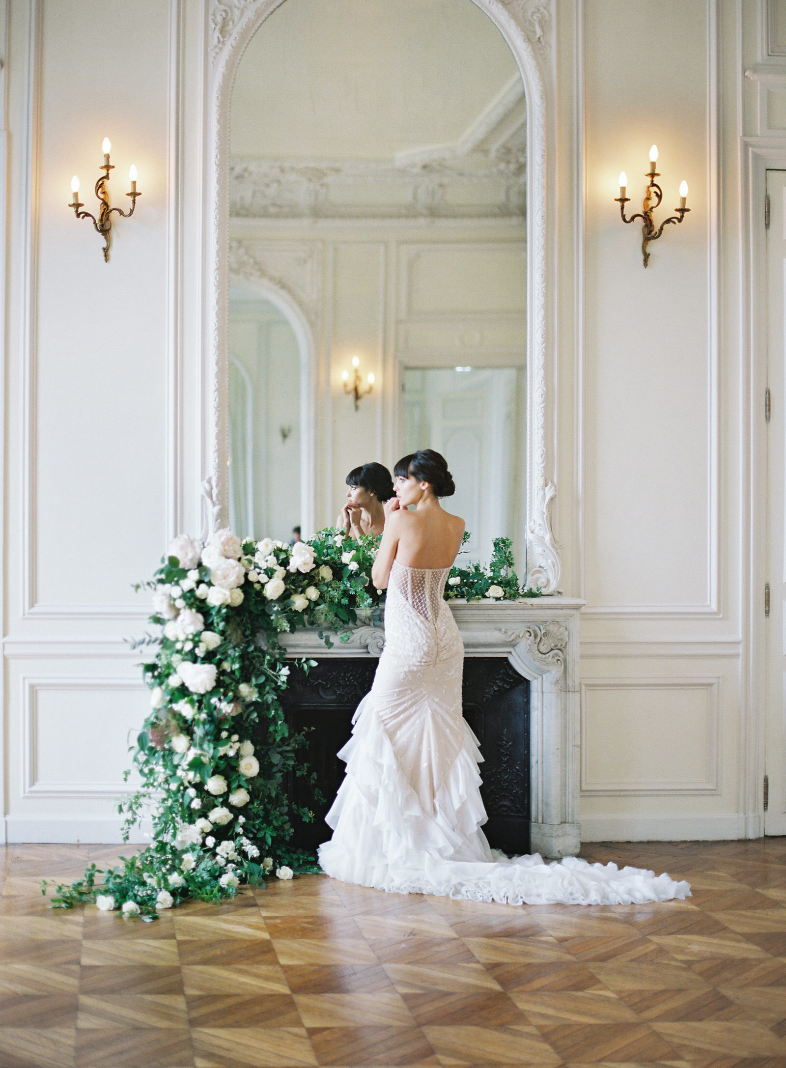 Paris floral mantel - designs by hemingway