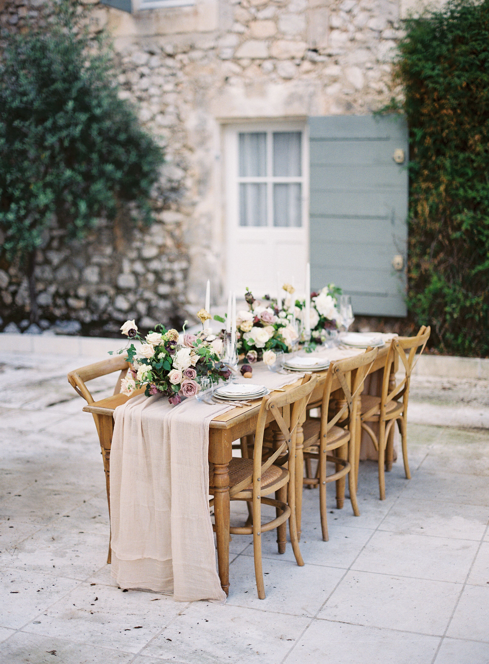 Provence wedding reception -designs by hemingway