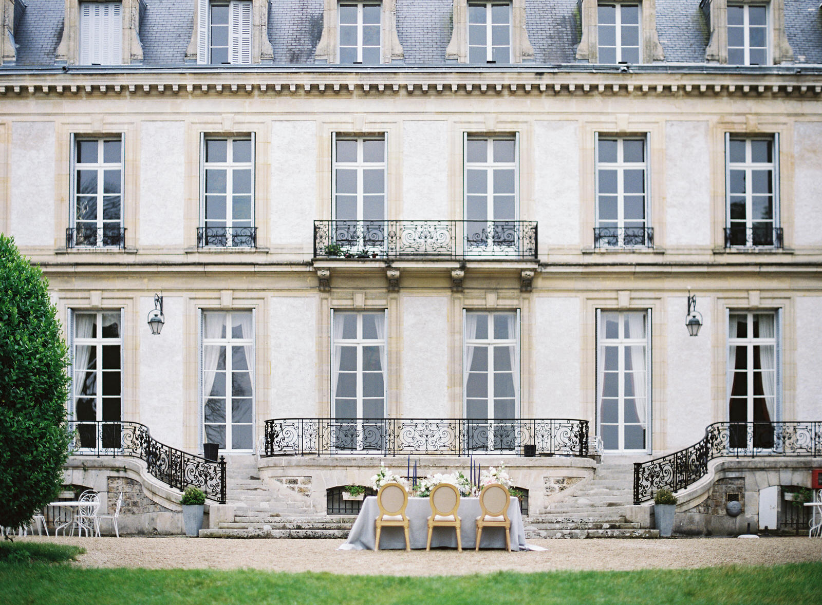 chateau de santeny wedding reception- design by hemingway