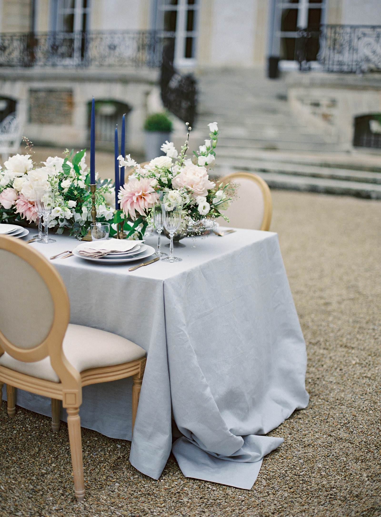 paris garden wedding reception- designs by hemingway