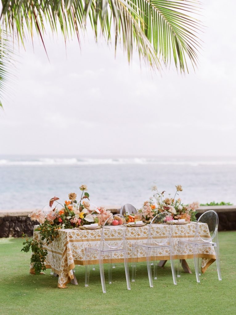 Hawaii tropical wedding reception ideas