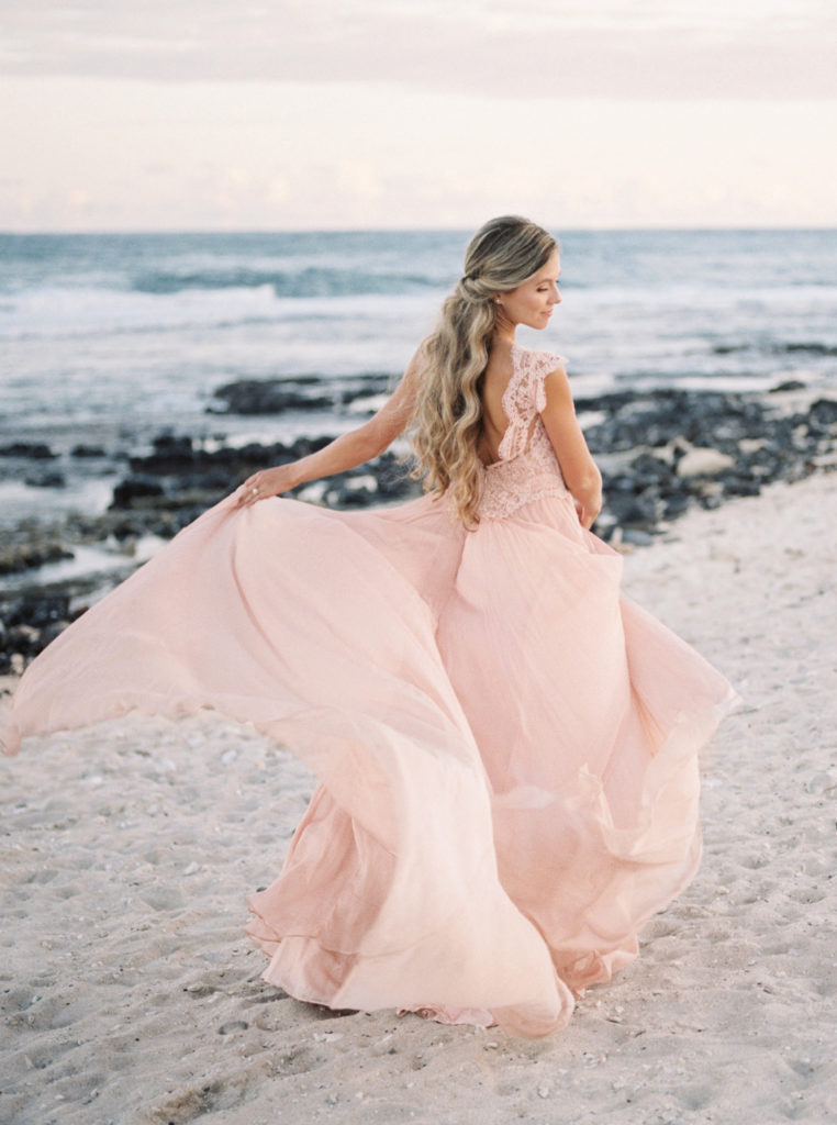 peach-rose- leanne-marshall-wedding- dress