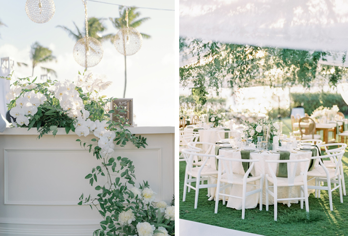 Maui Destination wedding reception